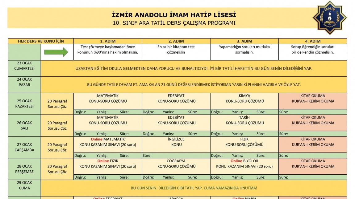 Izmir Karabaglar Izmir Anadolu Imam Hatip Lisesi
